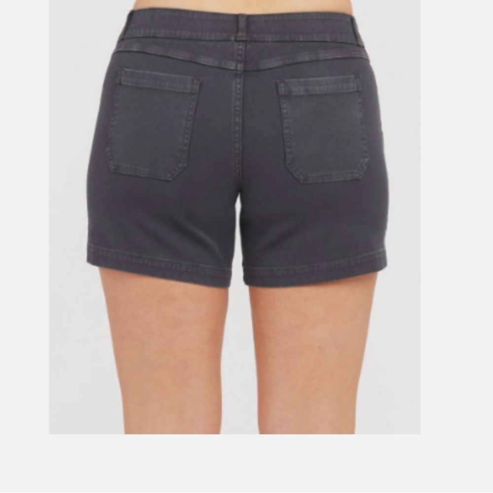 SPANX Wash Black Stretch Twill 6" Shorts Pull on Size S - Picture 5 of 6